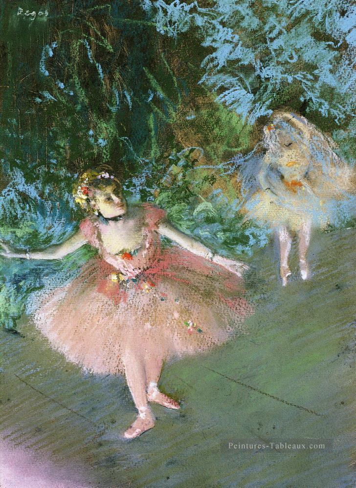 danseurs sur le plateau 1880 Edgar Degas Peintures à l'huile